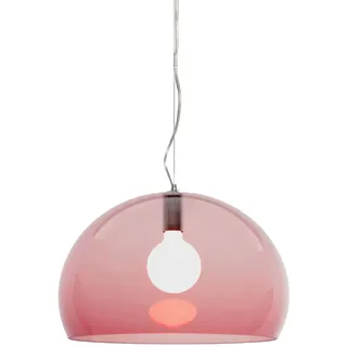 Kartell FL/Y 1-flg. 52 cm halbkugelförmig/rot/transparent