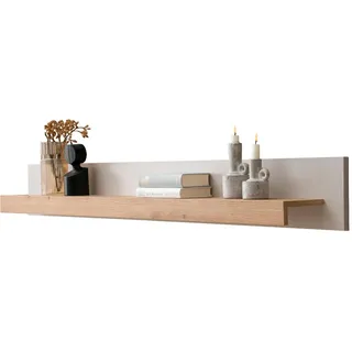 Furn.Design Wandboard Kaschmir, Artian Eiche, Wandregal 159 cm , Kaschmir, Eiche Artisan , Holzwerkstoff , Nachbildung,Eiche , Holz Optik , 159x20x18 cm , FSC Mix , Wohnzimmer, Regale, Wandboards