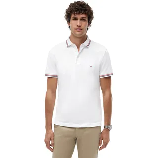 Tommy Hilfiger Tipped Slim Fit Kurzarm-poloshirt - White - XL,