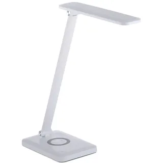 LED Tischlampe Weiß dimmbar Touch Ladefunktion 61,5 cm 5 W Schreibtisch Leuchte
