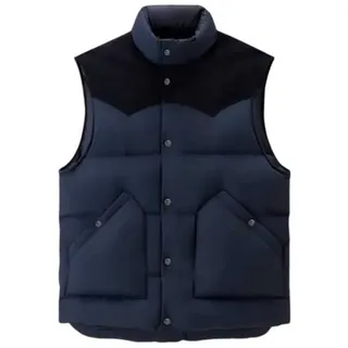 Woolrich Western Daunenweste - Blue - XL