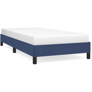 vidaXL Bettgestell ohne Matratze Blau 80x200 cm Stoff - Blau