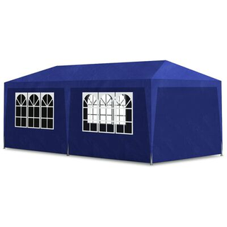 vidaXL Partyzelt 3 x 6 m inkl. Seitenteile blau