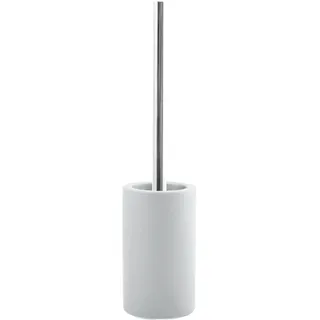 Spirella Tube Bürste Toilettenbürste Klobürste WC Garnitur aus Porzellan matt weiß, White
