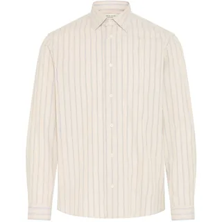 CASUAL FRIDAY Langarmhemd gestreift beige L