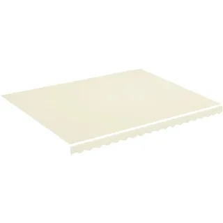 vidaXL Markisenbespannung 345 cm beige/weiß