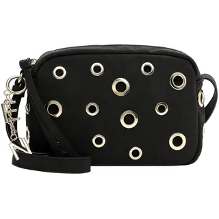 Umhängetasche EMILY & NOAH "Umhängetasche E&N Heidrun", Damen, Gr. B/H/T: 22cm x 15cm x 6cm 0, schwarz (schwarz 100), Polyurethan, Taschen Umhängetasche