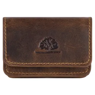 Greenburry Vintage 1680-25/BR Mini Leder Geldbeutel mit Münzfach Braun - Braun