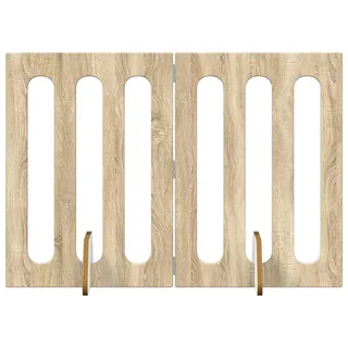 vidaXL Faltbarer Haustierzaun 2 pcs Sonoma-Eiche 100,5 x 38 x 70 cm - Braun