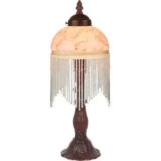 Casa Padrino Barockstil Tischleuchte / Hockerleuchte Mehrfarbig Ø 15 x H. 34 cm - Barock & Jugendstil Möbel