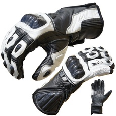 PROANTI Motorradhandschuhe Pro Racing Motorrad Leder Handschuhe Größe XL