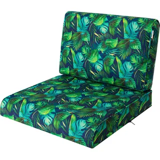 Gartenkissen "Nel" (60×60/60×39 cm) 2-teiliges Sitz | palettenkissen, gartenmöbel, hollywoodschaukel | HobbyGarden - Blau
