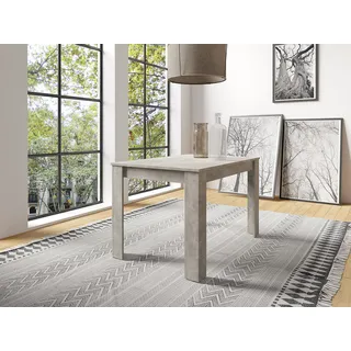byLIVING Esstisch Nepal/Moderner Küchentisch in Beton-Optik/Großer Tisch / 120 x 80, H 75 cm