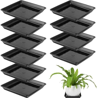 Blumentopf Untersetzer Quadratisch Pflanztopf Untersetzer: 10 Stücke Pflanztopf Unterteller Pflanzkübel Kunststoff Pflanzen Untertasse zu 16 cm Blumentöpfen