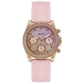 GUESS GW0032L4 Damenuhr Sparkling Pink Multifunktion Roségoldfarben