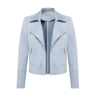Cartoon Jackenblazer »Blazer-Jacke mit offenem Saum«, blau