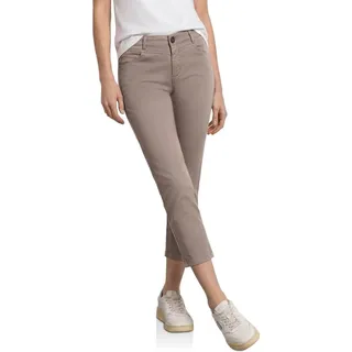 STREET ONE 7/8 Slim Leg Hose im Satin-Look Beige 42