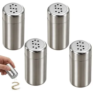 4 Stück Salzstreuer Klein,Mini Salzstreuer Für Unterwegs