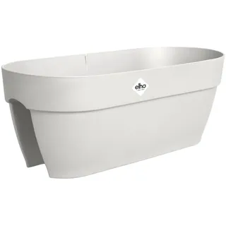 elho Vibia Campana Flower Bridge 60 - Blumenkasten Balkon mit Halterung - 100% recyceltes Plastik - L 59 x B 26 x H 22 cm - Weiß/Seidenweiß