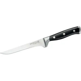 FMprofessional Ausbeinmesser BBQ, Ausbeiner mit Klinge aus Edelstahl, hochwertiges Küchenmesser mit hoher Schnitthaltigkeit und Schärfe (Farbe: Schwarz/Silber) Menge: 1 Stück