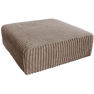 Kawola Sitzelement Modulsofa Wiolo Soft Taupe Cord , Kunststoff , Echtholz , Füllung: Schaumstoff , Quadratisch , rund , 111x43x111 cm , Wohnzimmer, Sofas & Couches, Sofas, Modulsofas