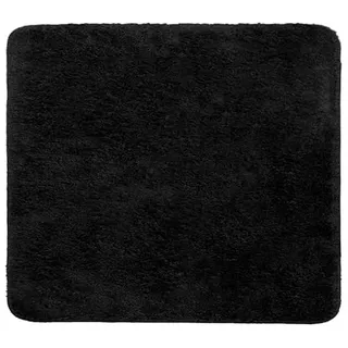Brandsseller Badematte 50x50 cm Badteppich Badvorleger Badezimmerteppich Duschvorleger Schwarz