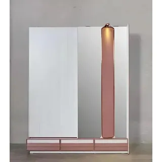 Kinderzimmer Jugendzimmer Schrank Kinderschrank Kleiderschrank Zweifarbig Neu - Weiß, Rosa