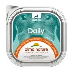 18x300g Vițel și morcovi Daily Almo Nature Hrană umedă câini