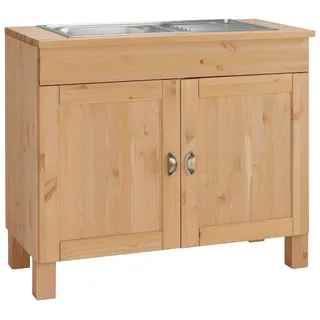 Home Affaire Spülenschrank Oslo 100 x 50 x 85 cm Beige