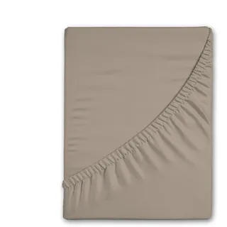 Good Morning Spannbettlaken Flanell 180 x 200 cm beige