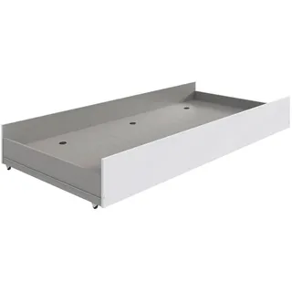 Boxxx Bettschubkasten , Weiß , Holzwerkstoff , 199x27x93 cm , BQ - Bündnis für Qualität, Made in Germany, DIN EN ISO 9001 , Schlafzimmer, Betten, Bettgestelle- Einzelteile, Bettkästen
