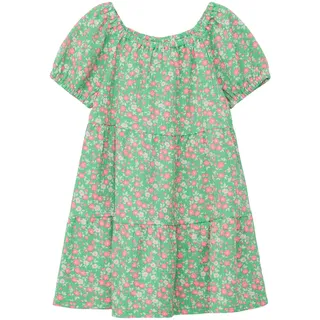 s.Oliver Crêpe-Kleid mit Puffärmeln