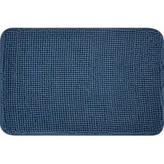 baliv Badematte 40 cm x 60 cm Polyester Dunkelblau