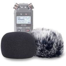 Windschutz Muff und Pop-Filter Schaumstoff für Tascam DR-05X DR-05 Mikrofon Recorders von YOUSHARES (2 Stück)