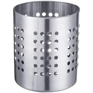 Westmark Besteckkorb Küchenutensilienhalter rund Ø 10 cm 13 cm Edelstahl Silber