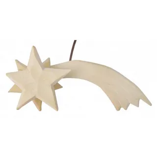 MaMeMi LEUCHTSTERN für Weihnachtskrippe/Krippen - Krippenzubehör aus Holz [HANDGEFERTIGT] elektrifiziert Größe: 12 cm