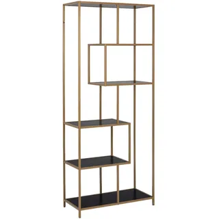 Actona Bücherregal 77 x 185 x 35 cm Schwarz