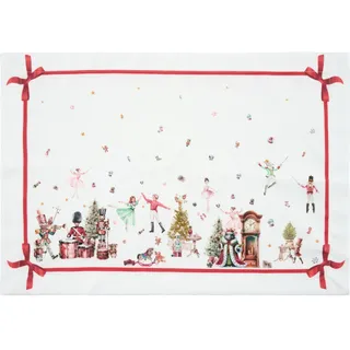 X-Mas Tischset , Multicolor , Textil , Weihnachten , rechteckig , 35x50 cm , Heimtextilien, Wohntextilien, Tischwäsche, Tischsets