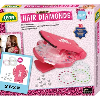 Lena LENA® 42709 - Hair Diamonds, Haar Diamanten, Bastelset ab 6 Jahren