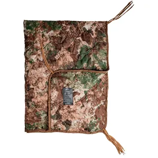 Mil-Tec Poncho Liner Steppdecke • Leichte Outdoor Decke mit Befestigungsbändern & Packsack • Vielseitige Isolierdecke für Trekking, Bushcraft & Survival • Campingdecke, Reisedecke, Picknickdecke