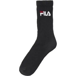 Fila Tennissocken, (6er Pack), mit eingestricktem Logo, schwarz