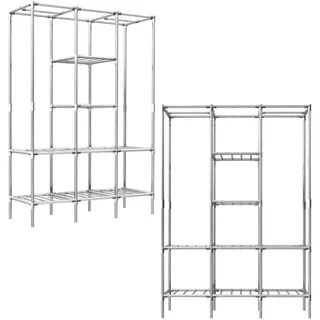 Eyepower Regalsystem 178 x 128 x 44,5 cm Silber