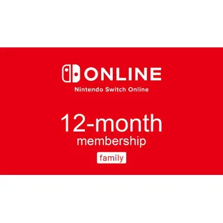 Nintendo Membership 12 Months (Family)