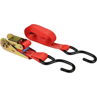 LAS Spanngurt mit Ratsche und S-Haken 5 m x 2,5 cm