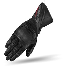 SHIMA MIURA Motorradhandschuhe Damen - Touchscreen, Sommer, Sport Leder Handschuhe mit Carbon Knöchelprotektor, Handflächen- und Fingerschieber, Verstärkte Handfläche (Schwarz, XS)