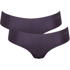 sloggi Damen ZERO Microfibre 2.0 Hipster 2P, BLUEBERRY, L