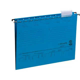Atlanta Serie E Hängemappe A4, Jalema 2655024600, Hängetasche für Akten, Hängeregister, 25er Packung, blau