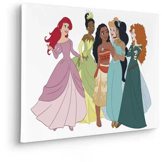 KOMAR Keilrahmenbild Disney Princesses Together Bunt