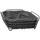 -DELARA- Brotkorb Size L, quadratisch, herausnehmbare Stofftasche, stilvolles Design, 26 x 26 cm, Farbe Magnet (64072)