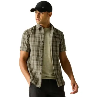 Regatta Mindano Kurzarmhemd - Light Sage Multi Cross Check - 4XL